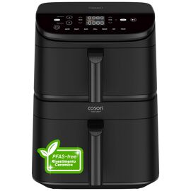 Cosori CAF-DC121-AEUR Double 10,8 L Autonome 2630 W Friteuse d'air chaud Noir