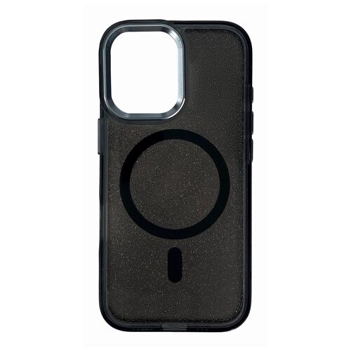 Hurtel Glitter Case MagSafe coque pour téléphone 6.3" Housse Noir pour Apple iPhone 17