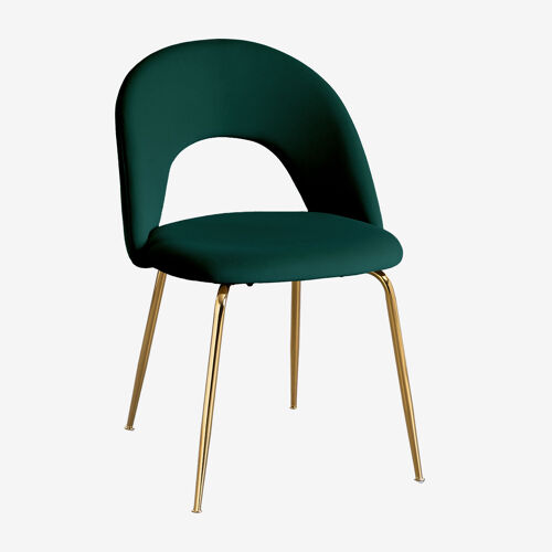 Chaise de salle à manger rembourrée Glorys Doré