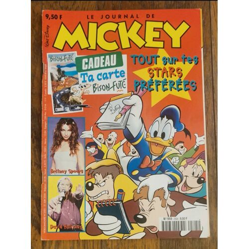 Journal De Mickey - N°2505 - Avec Cadeau Carte Bison Futé - 2000 - Ancien Magazine Vintage