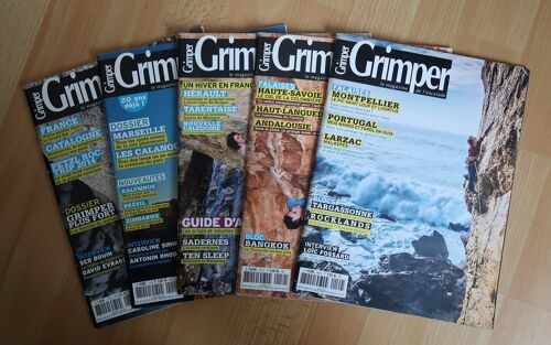 Lot De 5 "Grimper Le Magazine De L'Escalade"