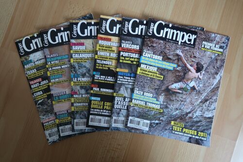 Lot De 6 "Grimper Le Magazine De L'Escalade"