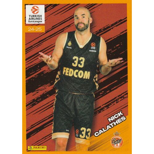 Image Vignette Panini Euroleague 2024 / 2025 - N° 63 - Nick Calathes