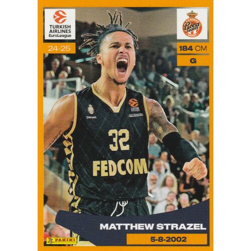 Image Vignette Panini Euroleague 2024 / 2025 - N° 115 - Matthews Strazel
