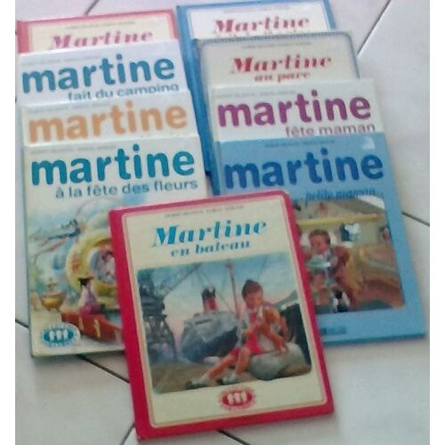 Lot De 8 Martine . Chez Tante Lucie . Fait Du Camping . Se Deguise . A La Fete Des Fleurs . Fait Du Theatre . Au Parc . Fete Maman . Petite Maman. Gilbert Delayaye . Marcel Marlier . Casterman Et Atla