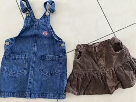 Lot Salopette Et Jupe Taille 4 Ans