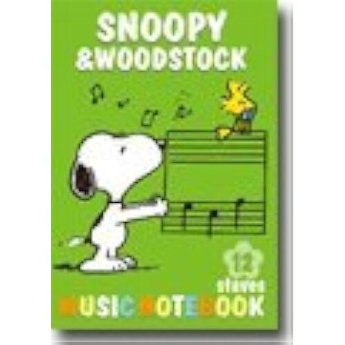 Gxf01084820 Snoopy&woodstock Music Notebook 12staves