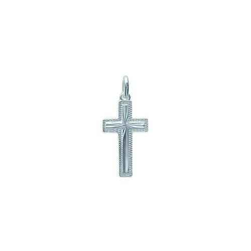 Pendentif Brillaxis Croix Argent 925 Rhodié 20x12mm