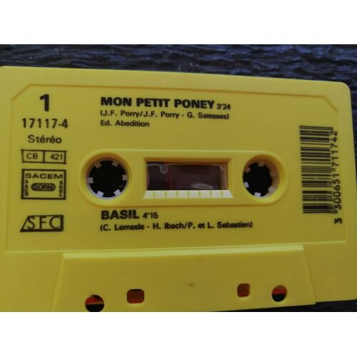 Cassette Audio Club Dorothee Mon Petit Poney Basil Douchka Walt Disney Mimi Cra-Cra Dou Ni Dou Ni Day Chantal Goya Cover Ab Productions Rare Sfc