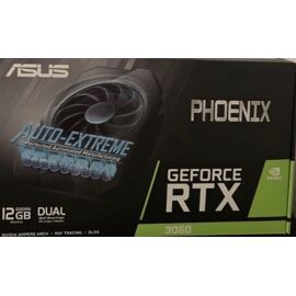 ASUS PHOENIX NVIDIA GeForceRTX 3060 V2 ¿ Carte graphique(12GB GDDR6, PCle 4.0, HDMI 2.1, DisplayPort 1.4a, Ventilateurs axiaux à double roulement à billes, Auto-Extreme)