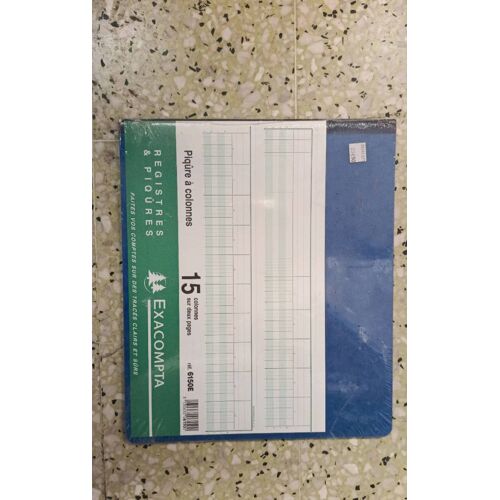 Registres Et Piqures Exacompta. 15 Colonnes Ref 6150e 27/32