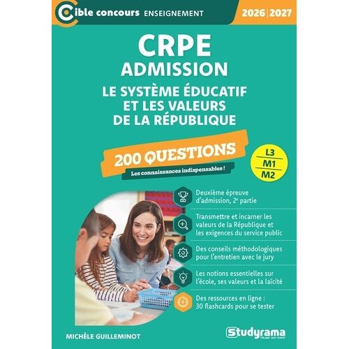 Crpe Admission - 200 Questions Sur Le Système Éducatif Et Les Valeurs De La République