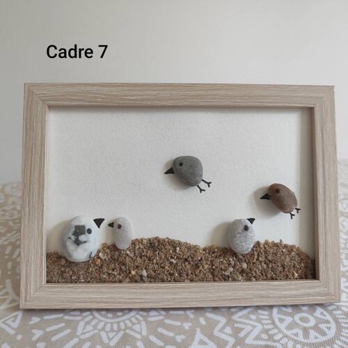 Cadre tableau petites mouettes