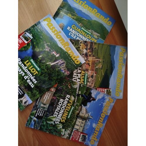 Magazines Passion Rando - Ffrando - Année 2013 (4 Trimestres) Guadeloupe / Alsace / Yvelines / Le Lot