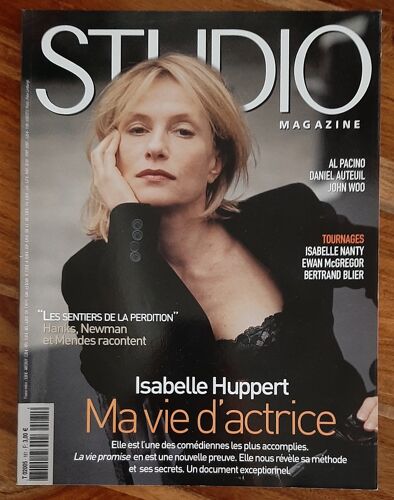 Studio Magazine - N° 181 Septembre 2002 - Isabelle Huppert