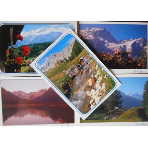 Lot De 5 Cartes Alpes Photos René Gérard Et Jp Fecci