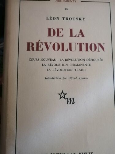 De La Revolution Léon Trotsky