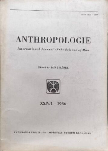 Anthropologie Xxiv/1 - 1986