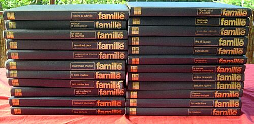 Encyclopédie Famille 2000. Lot Bradé De 23 Volumes / 24. Ecm. 1971.