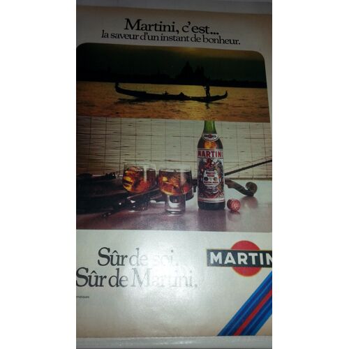 Publicité Papier: Martini, Parue Dans La Presse En 1979