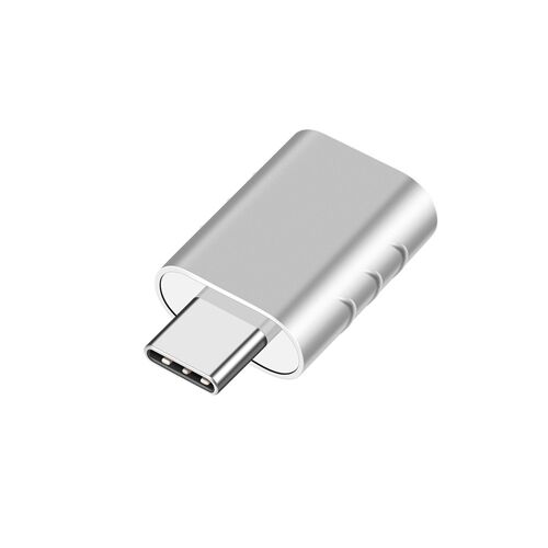 Adaptateur Type-C vers USB OTG - Convertisseur 10Gbps Haute Vitesse pour Téléphones et Ordinateurs Argent