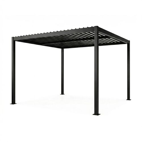 Pergola Bioclimatique Structure Et Lames Orientables En Aluminium 3x3m Rhodes