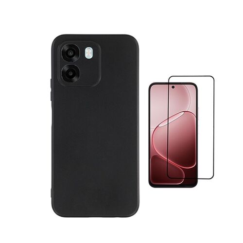 Kit Film + Coque Silicone PHONECARE Pour Oppo A6 5G - Noir