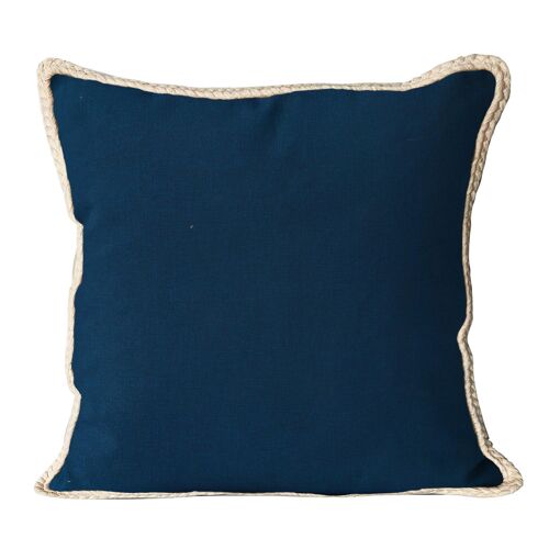 Coussin En Pur Conton Lavé 50x50 Cm Elena Marin, Par Soleil D'ocre