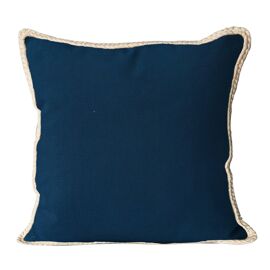 Coussin En Pur Conton Lavé 50x50 Cm Elena Marin, Par Soleil D'ocre