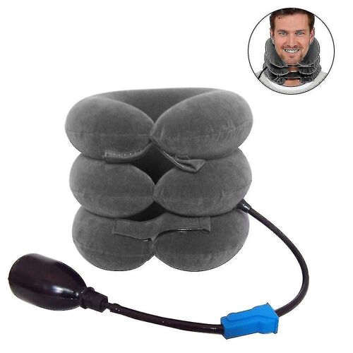 Dispositif De Traction Cervicale Ajustable - Support Gonflable Pour Un Soulagement Immédiat Des Douleurs Cervicales 