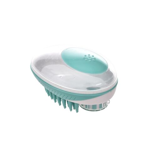 Brosse De Bain Verte De Luxe Pour Animaux De Compagnie - Lot De 2 Pour Shampouiner Et Masser Votre Chien