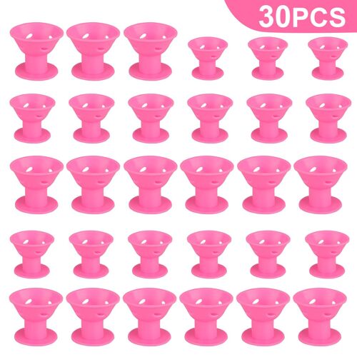 Ensemble De 40 Bigoudis Souples En Silicone Pour Des Coiffures Faciles Et Sans Chaleur 