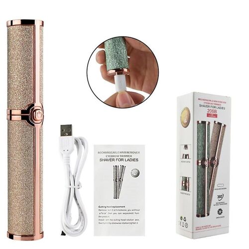 Tondeuse À Sourcils Électrique Indolore - Épilateur Rechargeable Usb Pour Femmes