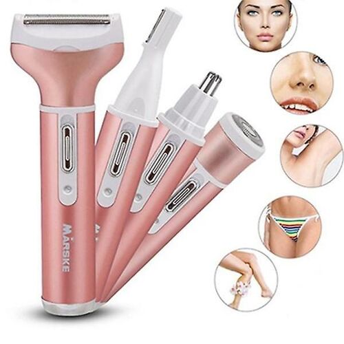 Épilateur Tout-En-Un 4 En 1 Pour Femmes : Visage, Corps Et Jambes ¿ Solution D¿Épilation Rechargeable Et Indolore