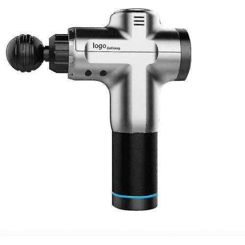 Pistolet De Massage Professionnel Argenté Portatif Pour Un Soulagement En Profondeur Des Tissus Et La Récupération Musculaire