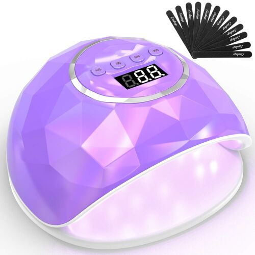 Sèche-Ongles Led Rapide 86 W Avec Capteur Automatique Et 4 Réglages De Minuterie Pour Le Séchage Du Vernis Gel