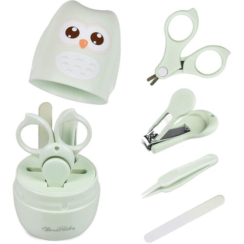 Adorable Kit De Soin Des Ongles Pour Bébé En Forme De Hibou : Essentiels Pour Une Manucure Et Une Pédicure Sûres Pour Votre Tout-Petit 