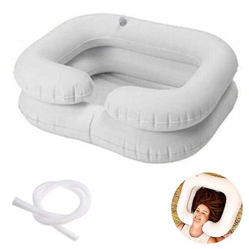 Bac À Shampoing Gonflable Portable Pour Se Laver Les Cheveux Au Lit - Idéal Pour Les Personnes À Mobilité Réduite Et Pour Une Expérience De Spa Capillaire 