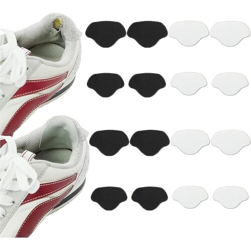 Paires De Patchs De Réparation Auto-Adhésifs Pour Chaussures, Protection Du Talon - Prévention Des Ampoules Et Durabilité (Blanc Et Noir, Grand Et Petit)