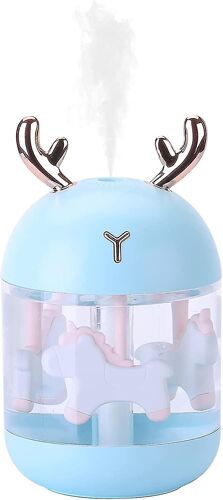 Mini humidificateur d'air portable avec veilleuse pour la maison, bébé et les voyages