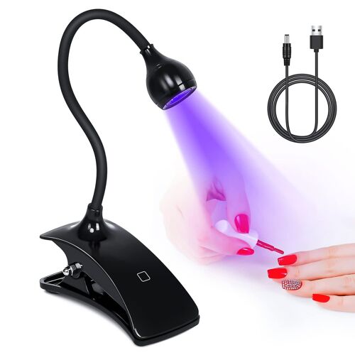 Sèche-Ongles Led Rechargeable Usb À Col De Cygne Amélioré - Lampe De Polymérisation Rapide En 10 Secondes Pour Vernis Gel