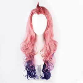 Perruque Cosplay Lolita Longue Bouclée Bleue Et Violette À Queue De Cheval, Style Pink Evolution, Pour Kazuha Et Plus Encore.