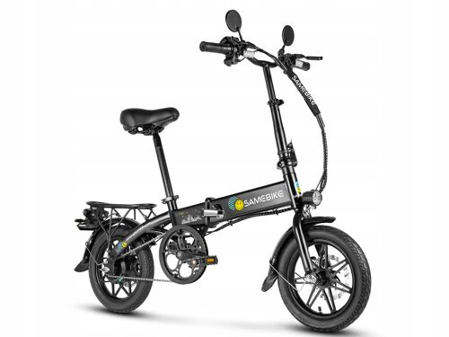 Samebike Yinyu14 Vélo Électrique Portable Pour Trajets Quotidiens, 350 W, 36 V, 7,8 Ah, 25 Km/H, Noir