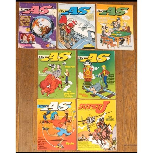 Lot 7 Anciens Magazines - Super As - Superj - 1979-1980 - Vintage