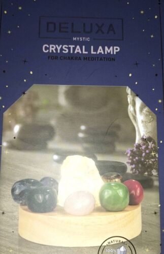 Cristal Lamp avec pierres chakras