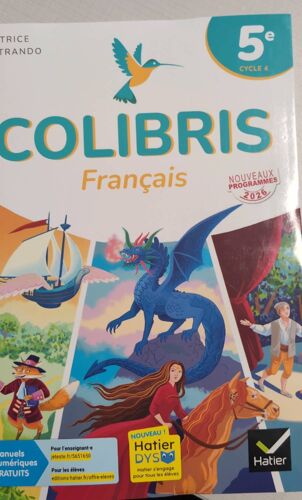 Manuel Colibris Français 5e