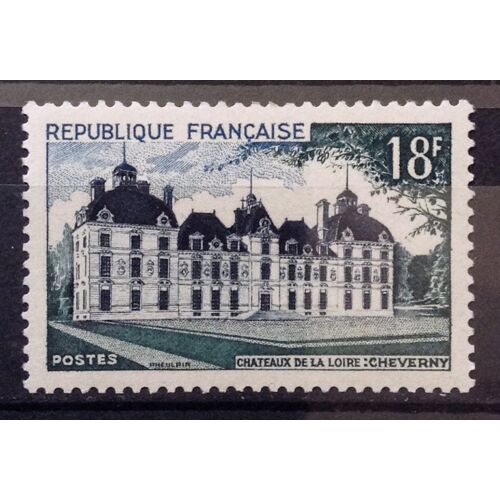Château De Cheverny 18f (Impeccable N° 980) Neuf** Luxe (= Sans Trace De Charnière) - Cote 4,00 - France Année 1954 - N21599