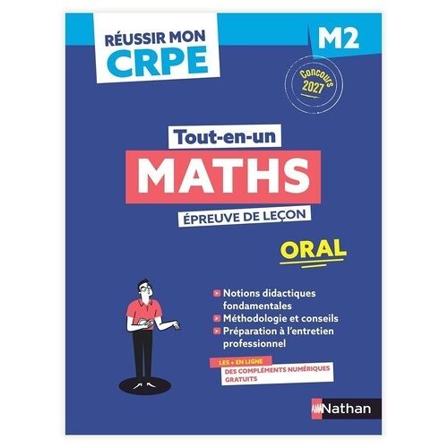 Maths - Admission Concours M2 Oral