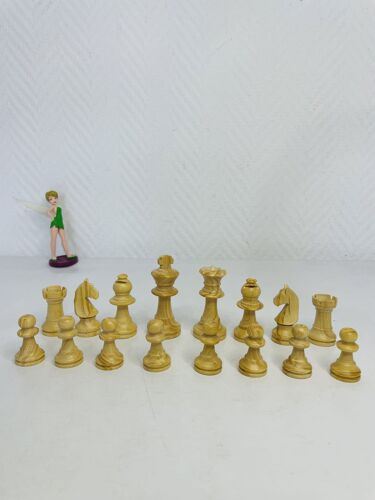 Pièces De Jeu D’Échecs Set Blanc Stauntone Classique Style Henri Chavet 