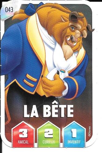 Carte Leclerc 2025 La Magie De Disney N°043 La Bête